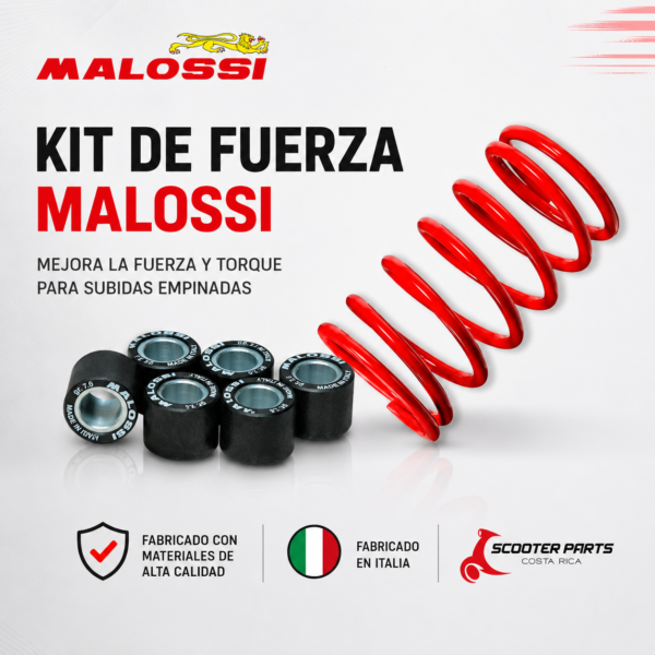 Kit de Fuerza MALOSSI ( Resorte y Rodillos ) Honda NAVI 110
